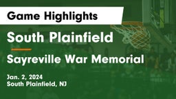 South Plainfield  vs Sayreville War Memorial  Game Highlights - Jan. 2, 2024