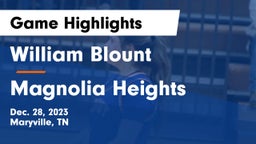 William Blount  vs Magnolia Heights  Game Highlights - Dec. 28, 2023