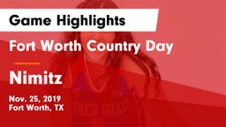 Fort Worth Country Day  vs Nimitz  Game Highlights - Nov. 25, 2019