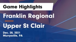 Franklin Regional  vs Upper St Clair Game Highlights - Dec. 28, 2021