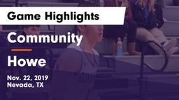Community  vs Howe  Game Highlights - Nov. 22, 2019