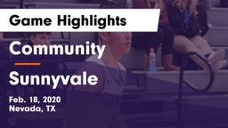 Community  vs Sunnyvale  Game Highlights - Feb. 18, 2020