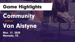 Community  vs Van Alstyne  Game Highlights - Nov. 17, 2020