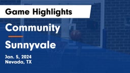 Community  vs Sunnyvale  Game Highlights - Jan. 5, 2024