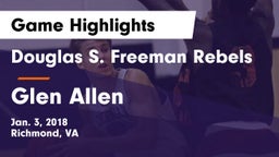 Douglas S. Freeman Rebels vs Glen Allen  Game Highlights - Jan. 3, 2018
