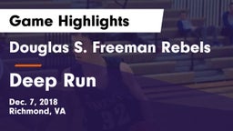 Douglas S. Freeman Rebels vs Deep Run  Game Highlights - Dec. 7, 2018