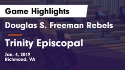 Douglas S. Freeman Rebels vs Trinity Episcopal  Game Highlights - Jan. 4, 2019