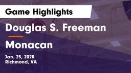 Douglas S. Freeman  vs Monacan  Game Highlights - Jan. 25, 2020
