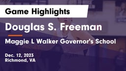 Douglas S. Freeman  vs Maggie L Walker Governor's School Game Highlights - Dec. 12, 2023