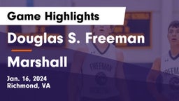 Douglas S. Freeman  vs Marshall  Game Highlights - Jan. 16, 2024