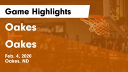 Oakes  vs Oakes  Game Highlights - Feb. 4, 2020