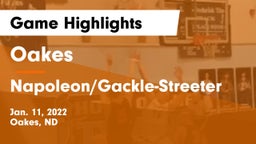 Oakes  vs Napoleon/Gackle-Streeter  Game Highlights - Jan. 11, 2022