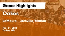 Oakes  vs LaMoure - Litchville/Marion Game Highlights - Jan. 31, 2023