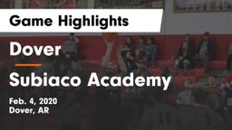 Dover  vs Subiaco Academy Game Highlights - Feb. 4, 2020