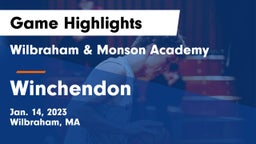 Wilbraham & Monson Academy  vs Winchendon  Game Highlights - Jan. 14, 2023