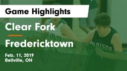 Clear Fork  vs Fredericktown  Game Highlights - Feb. 11, 2019