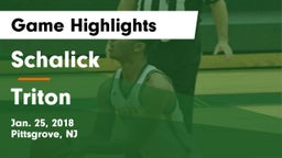 Schalick  vs Triton Game Highlights - Jan. 25, 2018