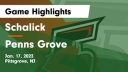 Schalick  vs Penns Grove  Game Highlights - Jan. 17, 2023