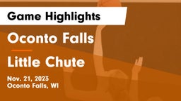 Oconto Falls  vs Little Chute  Game Highlights - Nov. 21, 2023