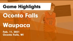 Oconto Falls  vs Waupaca  Game Highlights - Feb. 11, 2021