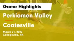 Perkiomen Valley  vs Coatesville  Game Highlights - March 21, 2022