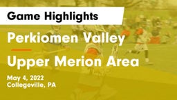 Perkiomen Valley  vs Upper Merion Area  Game Highlights - May 4, 2022