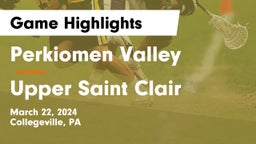 Perkiomen Valley  vs Upper Saint Clair  Game Highlights - March 22, 2024