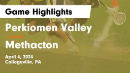 Perkiomen Valley  vs Methacton  Game Highlights - April 4, 2024