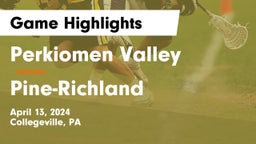 Perkiomen Valley  vs Pine-Richland  Game Highlights - April 13, 2024