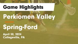 Perkiomen Valley  vs Spring-Ford  Game Highlights - April 30, 2024