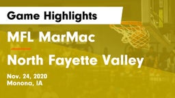 MFL MarMac  vs North Fayette Valley Game Highlights - Nov. 24, 2020