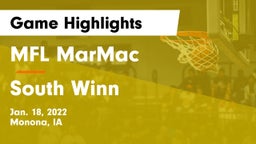 MFL MarMac  vs South Winn  Game Highlights - Jan. 18, 2022