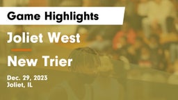Joliet West  vs New Trier  Game Highlights - Dec. 29, 2023