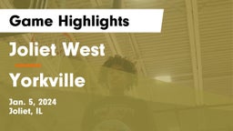 Joliet West  vs Yorkville  Game Highlights - Jan. 5, 2024