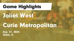 Joliet West  vs Curie Metropolitan  Game Highlights - Jan. 21, 2024
