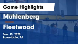 Muhlenberg  vs Fleetwood  Game Highlights - Jan. 15, 2020
