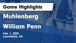 Muhlenberg  vs William Penn  Game Highlights - Feb. 1, 2020