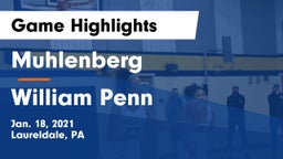 Muhlenberg  vs William Penn  Game Highlights - Jan. 18, 2021