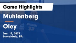 Muhlenberg  vs Oley Game Highlights - Jan. 12, 2023