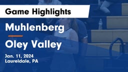 Muhlenberg  vs Oley Valley Game Highlights - Jan. 11, 2024