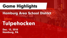 Hamburg Area School District vs Tulpehocken  Game Highlights - Dec. 13, 2018