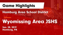 Hamburg Area School District vs Wyomissing Area JSHS Game Highlights - Jan. 28, 2019