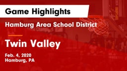 Hamburg Area School District vs Twin Valley  Game Highlights - Feb. 4, 2020