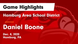 Hamburg Area School District vs Daniel Boone  Game Highlights - Dec. 8, 2020