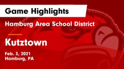 Hamburg Area School District vs Kutztown  Game Highlights - Feb. 3, 2021