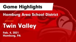 Hamburg Area School District vs Twin Valley  Game Highlights - Feb. 4, 2021