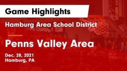 Hamburg Area School District vs Penns Valley Area  Game Highlights - Dec. 28, 2021