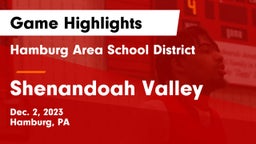 Hamburg Area School District vs Shenandoah Valley  Game Highlights - Dec. 2, 2023