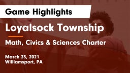 Loyalsock Township  vs Math, Civics & Sciences Charter Game Highlights - March 23, 2021