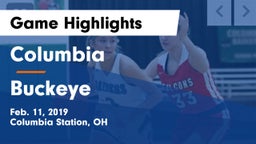 Columbia  vs Buckeye  Game Highlights - Feb. 11, 2019